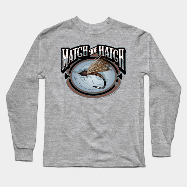 Match the Hatch Deerhair Emerger Long Sleeve T-Shirt by Birds by D.H. Kafton Studio